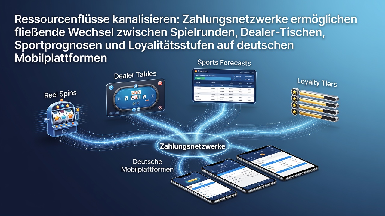 Zahlungsnetzwerke auf deutschen Mobilplattformen verbinden Walzenspiele mit Live-Dealer-Tischen und Sportwetten