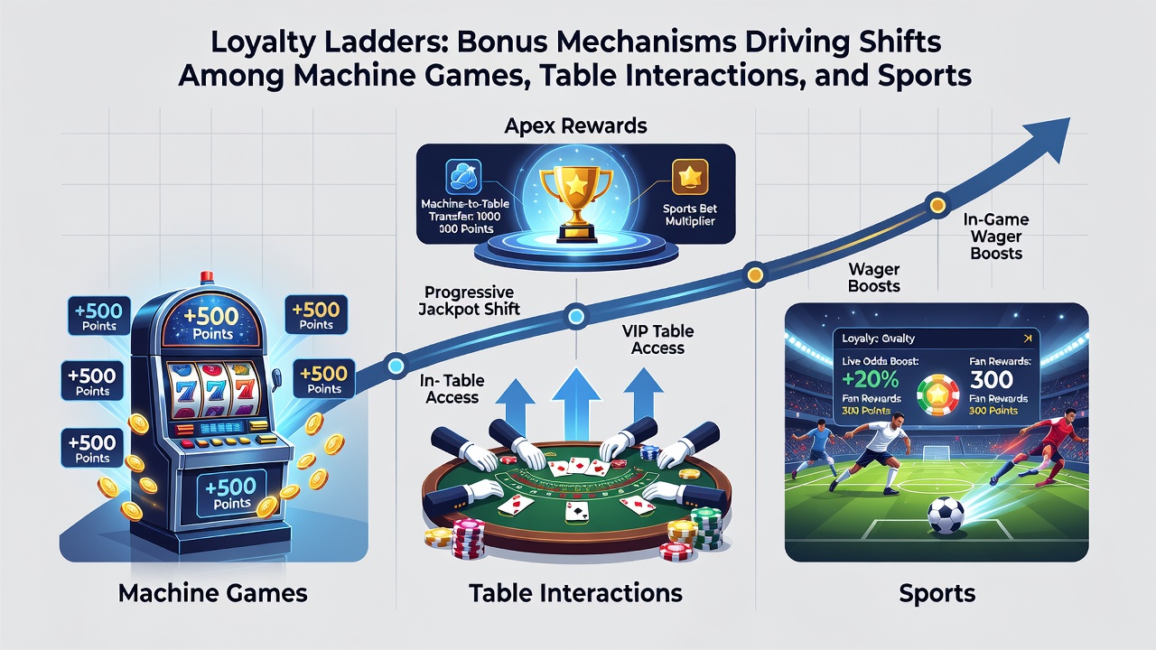 Mobile Übergänge zwischen Slots, Live-Tischen und Sportwetten durch Bonusleitern in deutschen Apps